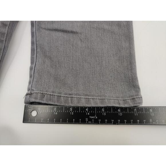 Gloria Vanderbilt Jeans Womens Sz 8 Grey Straight Amanda Bedazzled Pocket Casual - Picture 14 of 15